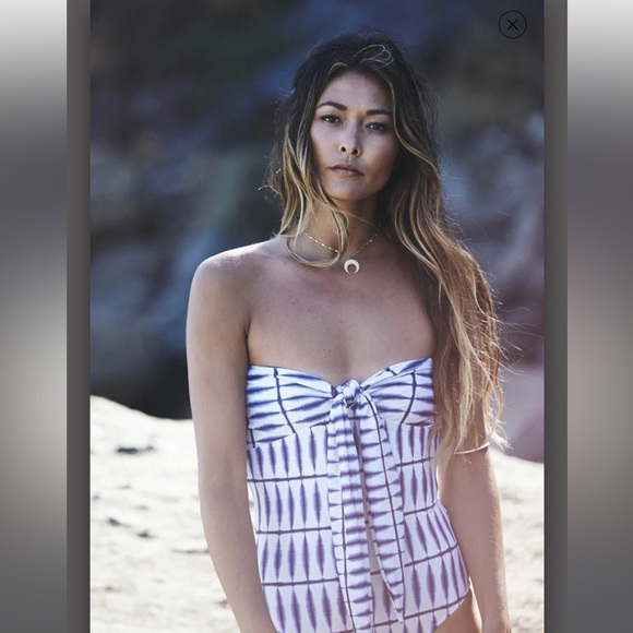 Salt Swimwear Tamara One Piece in Shibori - Picture 2 of 5